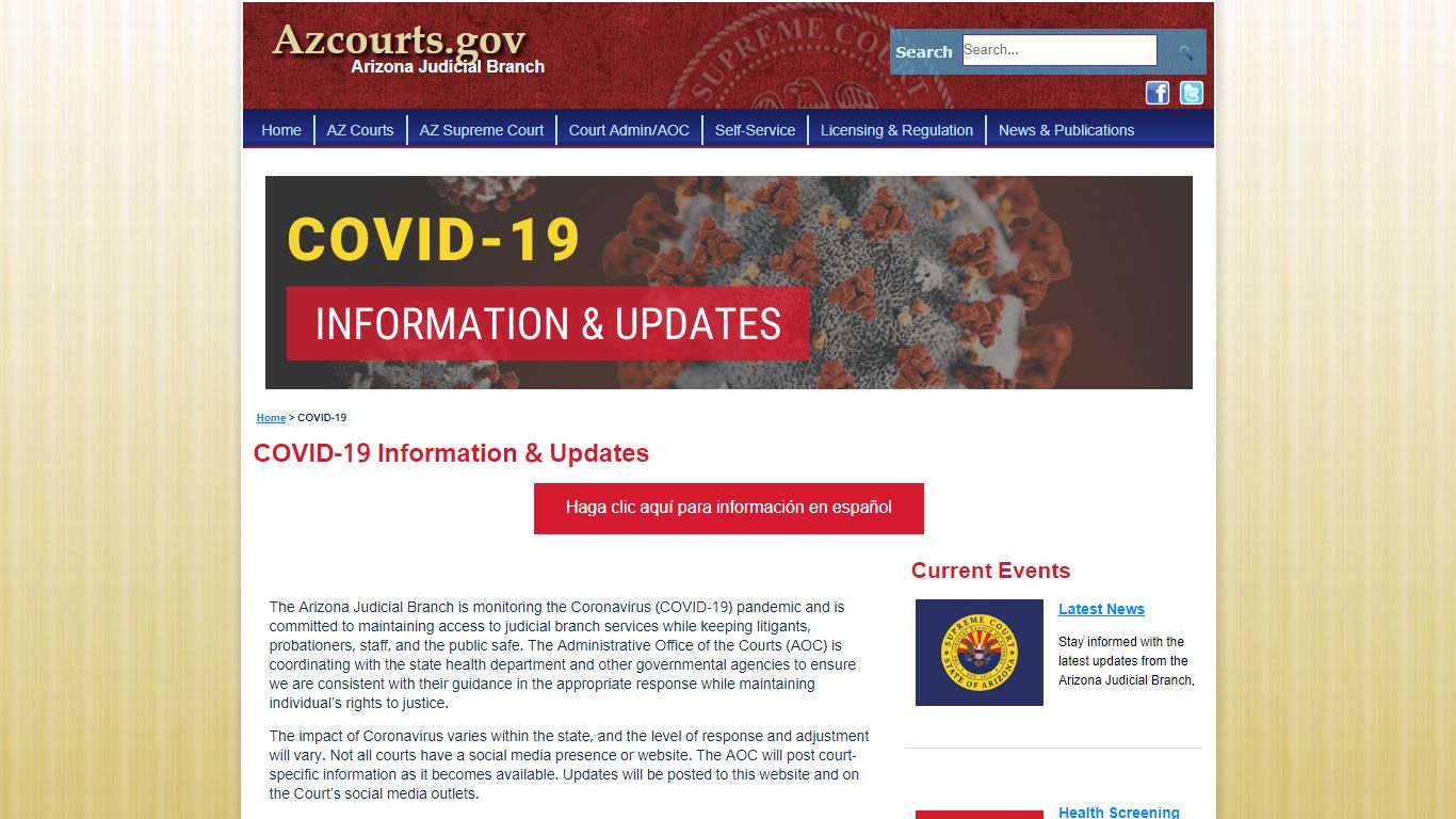 COVID-19 Information and Updates